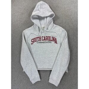 South Carolina Gamecocks League Screened Cutoff Sweatshirt (Women's Mediu) Gray
